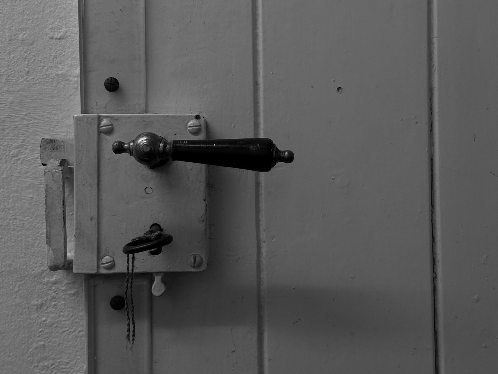 Door handle and lock with key — locksmith craft